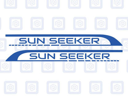 Sun Seeker Side Graphics Vinyl Decal For Camper Van Caravan Motorhome Sticker