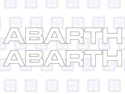 Fiat Abarth 500 595 695 Side Door Decal Sticker (Set of 2) Twin Air Sport Pop