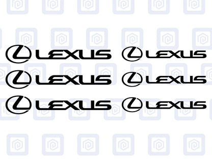 Lexus Brake Caliper Decals Sticker Logos (set of 6) RZ RC ES LS GS IS RX NX GX