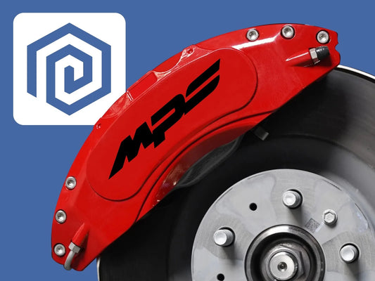 Mazda MPS 3 Style Brake Caliper Decal Style Stickers