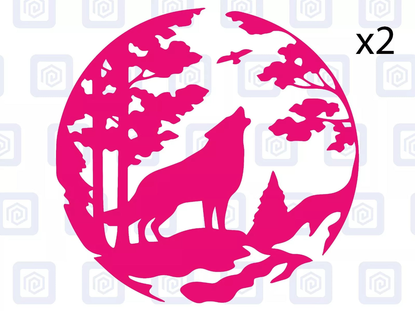 Howling Wolf Vinyl Decal For Camper Van Caravan Motorhome Graphic Campervan