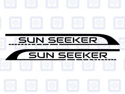 Sun Seeker Side Graphics Vinyl Decal For Camper Van Caravan Motorhome Sticker