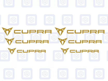 Cupra Brake Caliper Decals fits Ibiza Leon Ateca Born sticker logos (set of 6)
