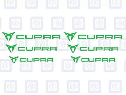 Cupra Brake Caliper Decals fits Ibiza Leon Ateca Born sticker logos (set of 6)