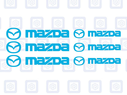 Mazda Brake Caliper Decals Sticker Logos (set of 6) JDM JAP DRIFT
