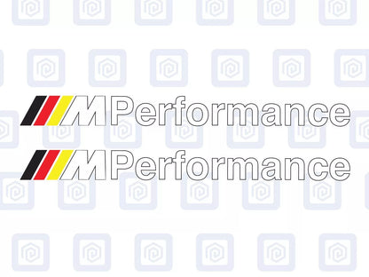 M Performance Sport 4 Colour Mirror Decal Fits BMW Sticker (set of 2)