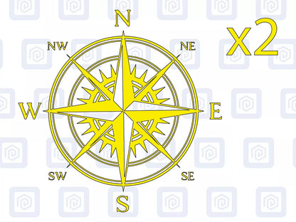 Compass Vinyl Decal For Camper Van Caravan Motorhome Sticker Graphic Campervan