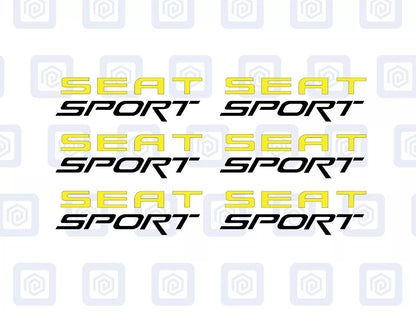 Seat Sport Leon Ibiza Cupra Ateca Brake Caliper Decal Style Stickers - x 6