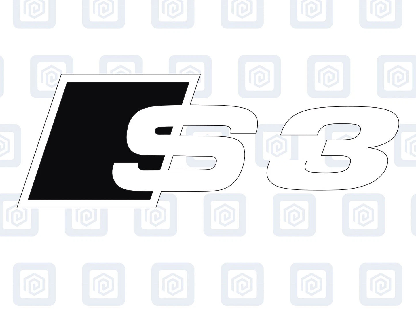 Audi S3 Style Brake Caliper Decals A3 Hatch Sportback sticker logos (set of 6)
