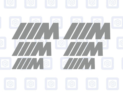 M Sport Brake Caliper Decals Fits BMW 318 320 325 330 335 sticker (set of 6)