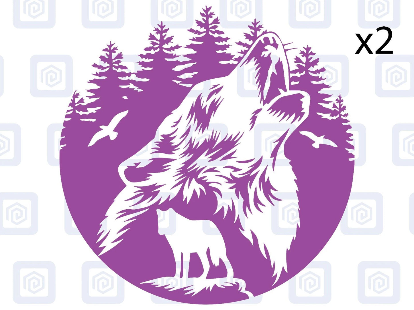Howling Wolf Vinyl Decal For Camper Van Caravan Motorhome Graphic Campervan
