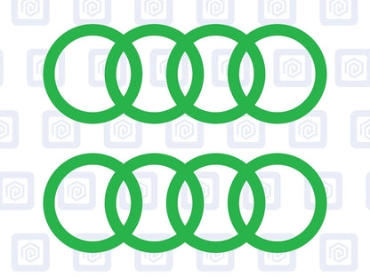 3 Lines Side Skirt Decals Fits A3 A4 A5 A6 TT Vinyl Sticker Pair (set of 2)