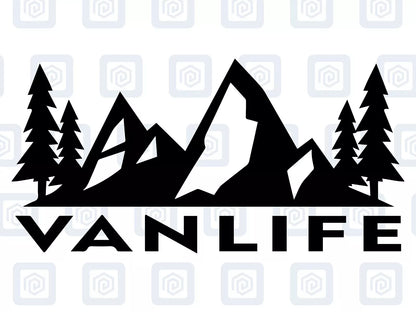 Van Life Single Vinyl Decals For Campervan Motorhome Caravan Sticker Graphic
