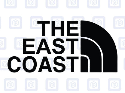 The East Coast Camping Surf Sea Sticker Decal Graphic Camper Van Skate Beach