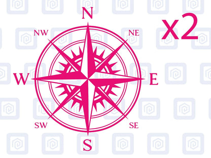 Compass Vinyl Decal For Camper Van Caravan Motorhome Sticker Graphic Campervan