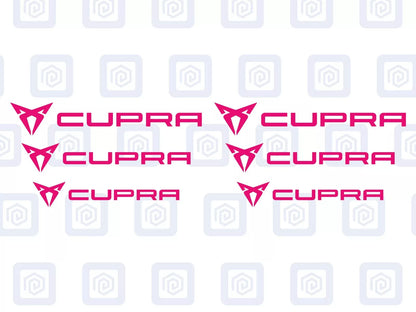 Cupra Brake Caliper Decals fits Ibiza Leon Ateca Born sticker logos (set of 6)
