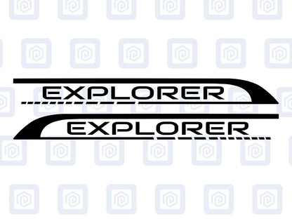 Explorer Side Graphics Vinyl Decal For Camper Van Caravan Motorhome Sticker