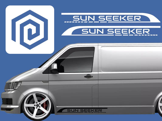 Sun Seeker Side Graphics Vinyl Decal For Camper Van Caravan Motorhome Sticker