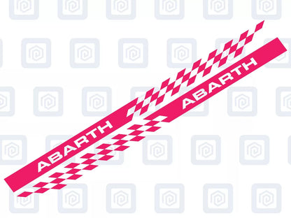 Fiat Abarth 500 595 695 Side Stripe Decal Sticker (Set of 2) Twin Air Sport Pop