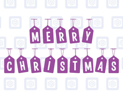 Merry Christmas Tags Letters Sticker Special Wall Art Vinyl Wall Sticker Decal