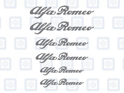 Alfa Romeo 6x Brake Caliper Decal Stickers Mito Giulia Stelvio Tonale High Temp