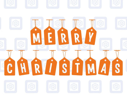 Merry Christmas Tags Letters Sticker Special Wall Art Vinyl Wall Sticker Decal