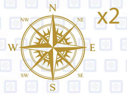 Compass Vinyl Decal For Camper Van Caravan Motorhome Sticker Graphic Campervan