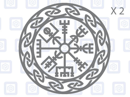 Viking Rune Compass Vinyl Decal For Camper Van Caravan Motorhome Campervan
