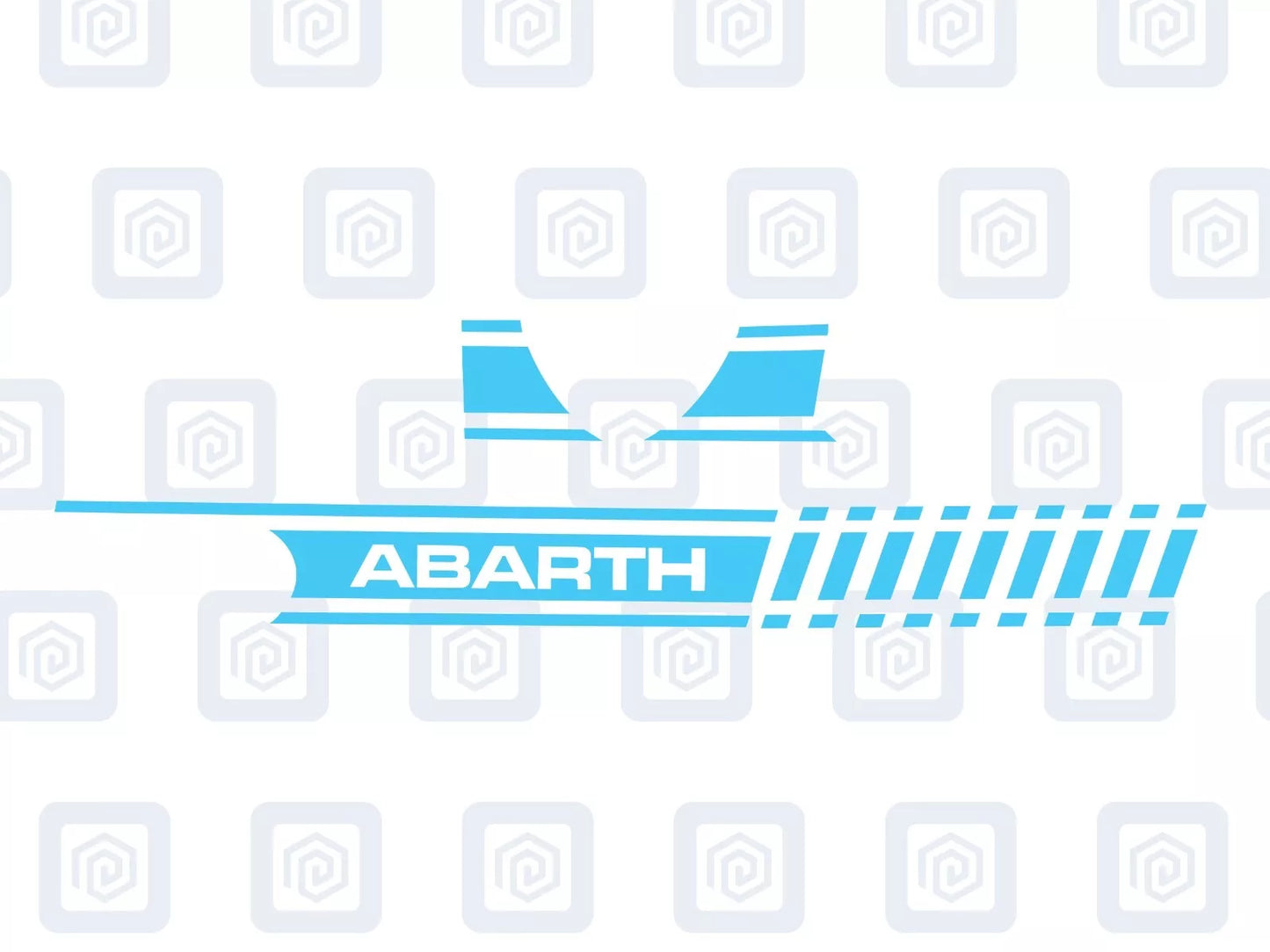 Fiat 500 Abarth Dashboard Decal To Match Side Stripes Customised Colour Sticker
