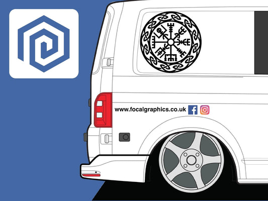 Viking Rune Compass Vinyl Decal For Camper Van Caravan Motorhome Campervan