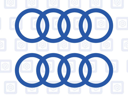 3 Lines Side Skirt Decals Fits A3 A4 A5 A6 TT Vinyl Sticker Pair (set of 2)