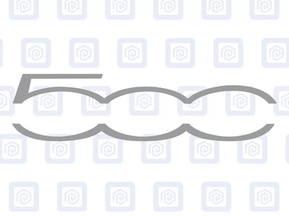 Fiat 500 Boot Handle Decal Sticker Inlay Abarth Graphic Sport Pop S Moulding