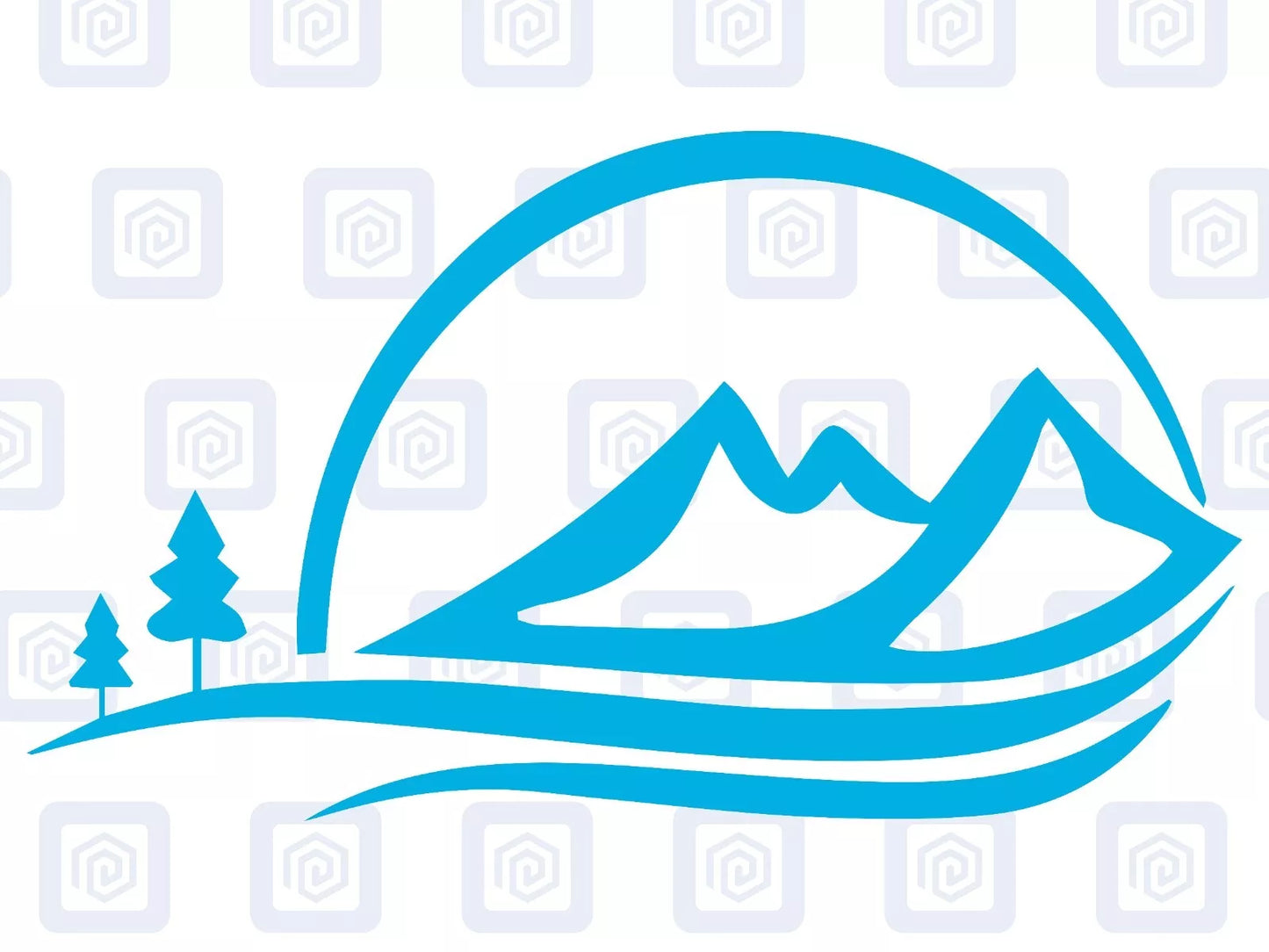 Sun Silhouette Mountain Wood Vinyl Decals For Camper Van Caravan Sticker Graphic