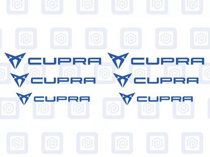 Cupra Brake Caliper Decals fits Ibiza Leon Ateca Born sticker logos (set of 6)
