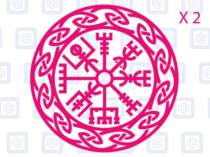 Viking Rune Compass Vinyl Decal For Camper Van Caravan Motorhome Campervan