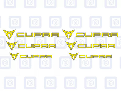 Cupra Brake Caliper Decals fits Ibiza Leon Ateca Born sticker logos (set of 6)
