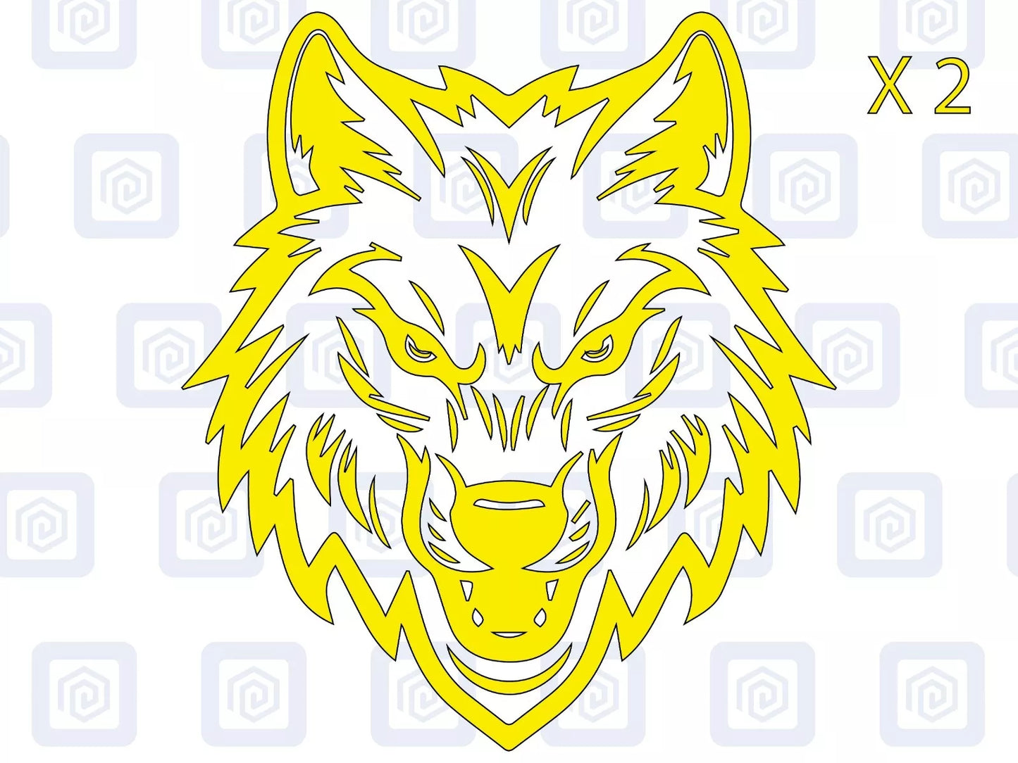 Wolf Head Vinyl Decals For Campervan Motorhome Caravan Sticker Graphic
