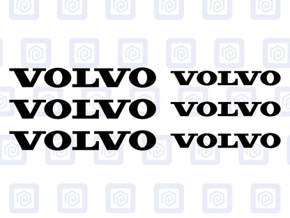 Volvo Brake Caliper Decals Sticker Logos (set of 6) V50 S40 V60 V70 XC70 XC90