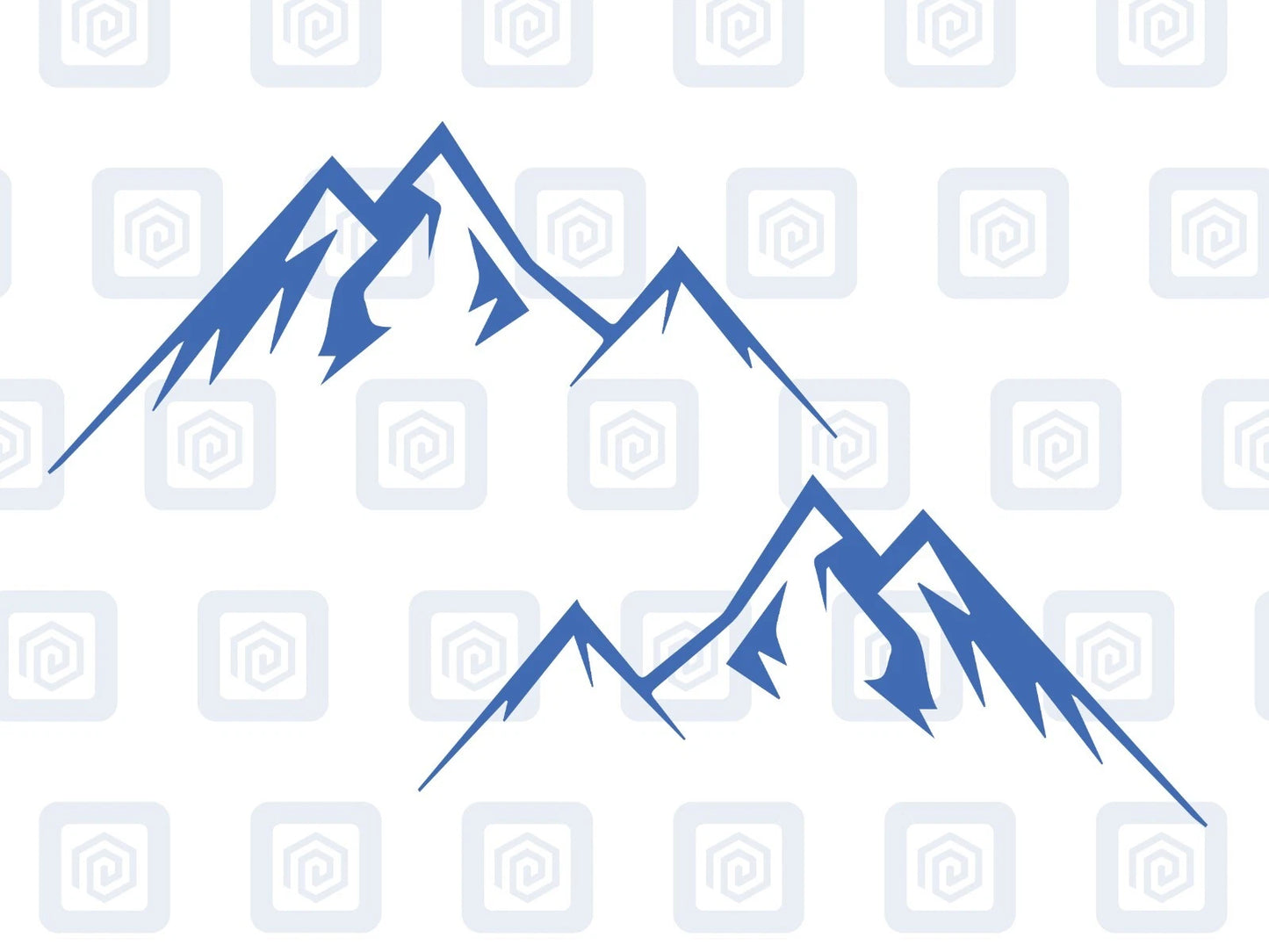 LARGE Mountain Vinyl Decals For Camper Van Caravan Sticker Graphic Pair x2