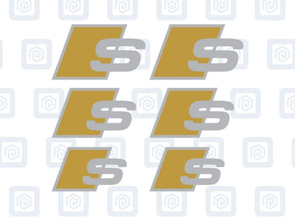 S Brake Caliper Decals Fits A1 A3 A4 A5 A6 A7 sticker logos (set of 6)