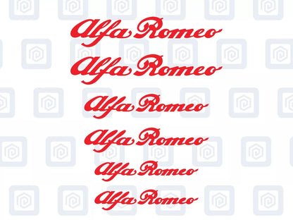 Alfa Romeo Style Brake Caliper Decals