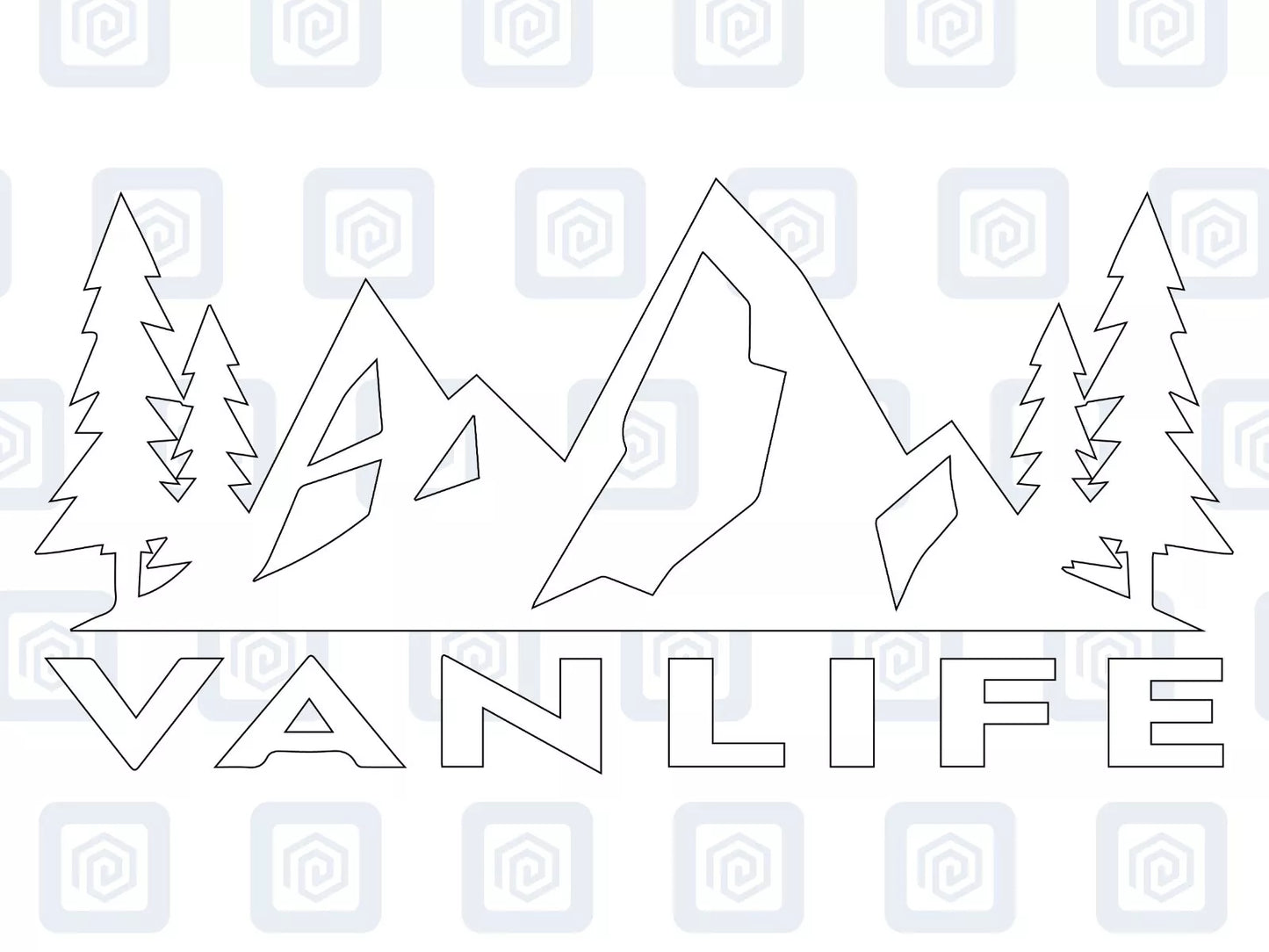 Van Life Single Vinyl Decals For Campervan Motorhome Caravan Sticker Graphic