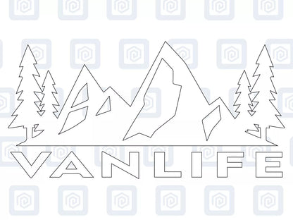Van Life Single Vinyl Decals For Campervan Motorhome Caravan Sticker Graphic