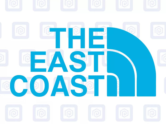 The East Coast Camping Surf Sea Sticker Decal Graphic Camper Van Skate Beach