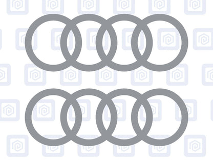 3 Lines Side Skirt Decals Fits A3 A4 A5 A6 TT Vinyl Sticker Pair (set of 2)