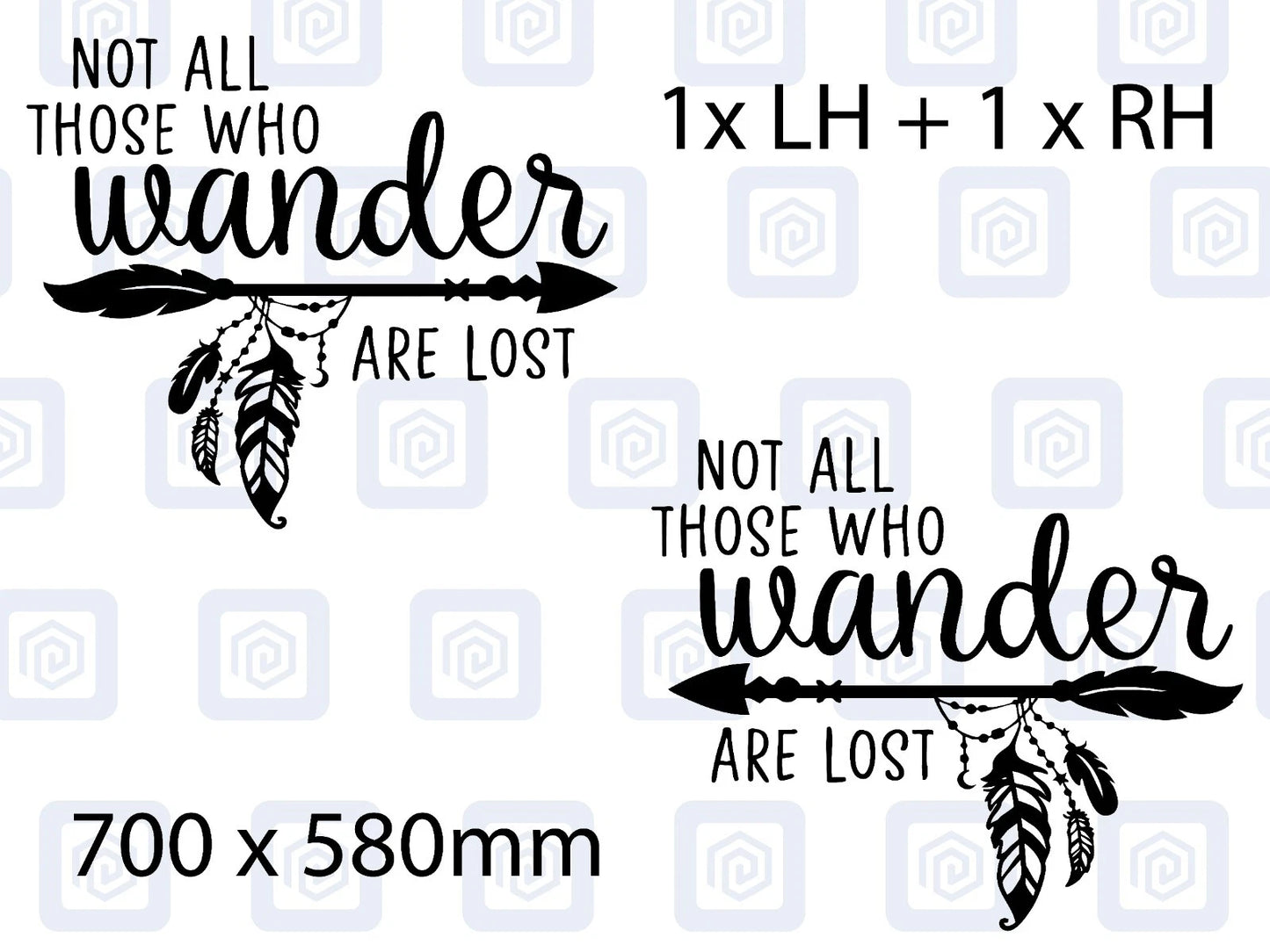 Not All Who Wander Are Lost Vinyl Decals For Camper Van Caravan Sticker Graphic