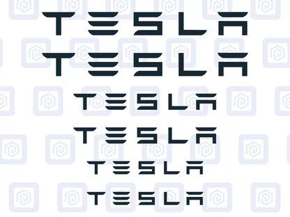 Tesla Brake Caliper Decals Sticker Logos (set of 6) Model 3 S X Y