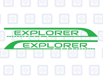 Explorer Side Graphics Vinyl Decal For Camper Van Caravan Motorhome Sticker