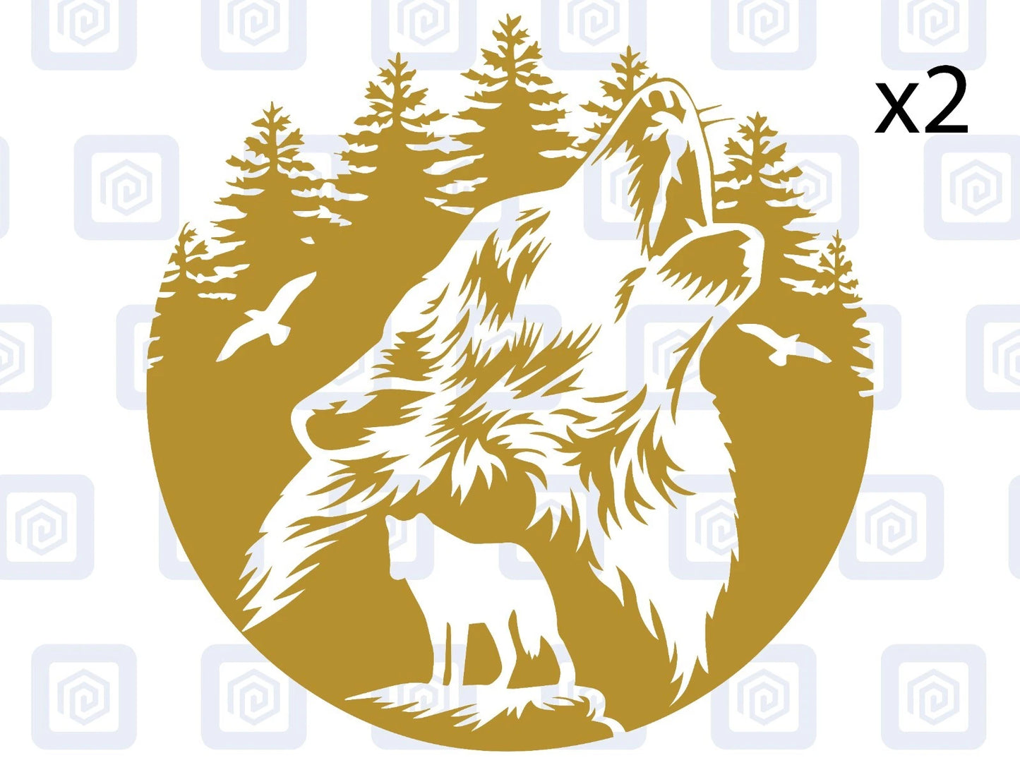 Howling Wolf Vinyl Decal For Camper Van Caravan Motorhome Graphic Campervan