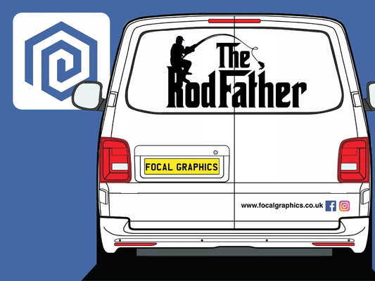 Rod Father Fishing Decal For Camper Van Caravan Motorhome Sticker Campervan
